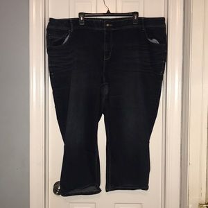 Lane Bryant Dark Capri jeans